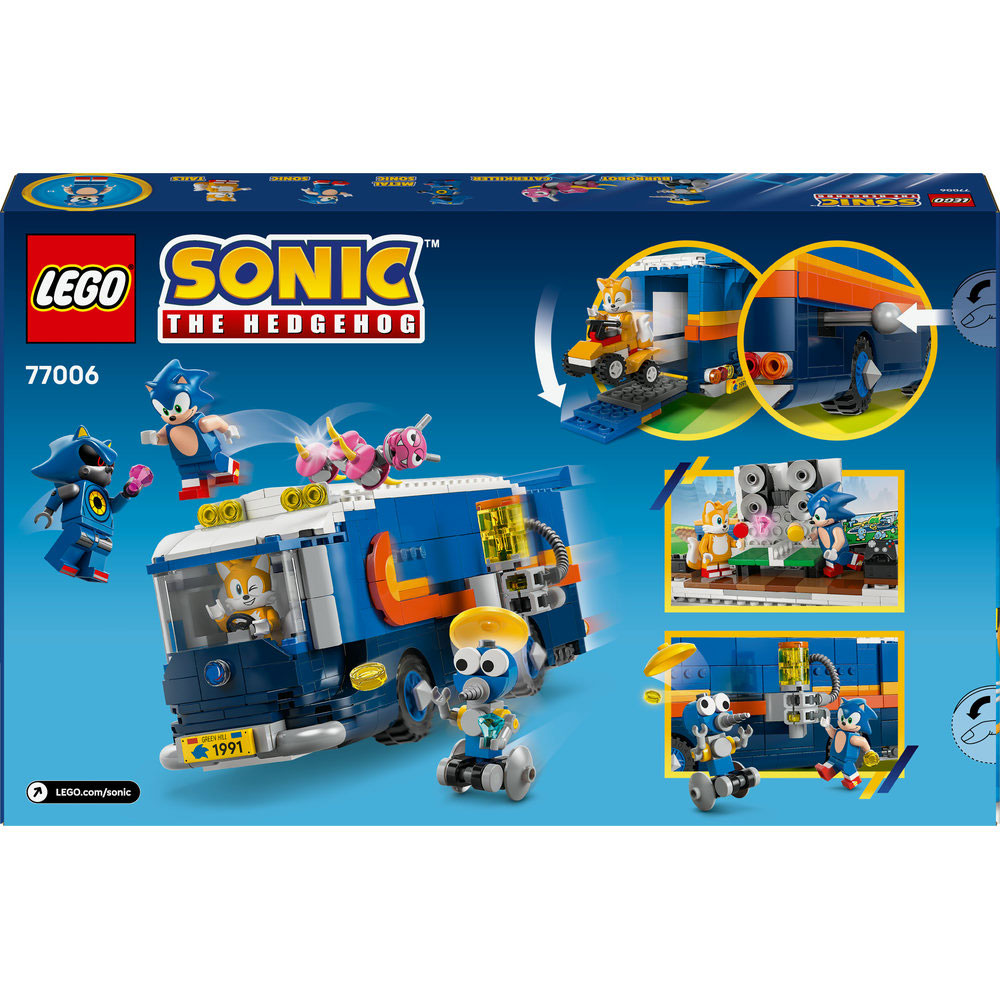 LEGO Sonic The Hedgehog: Camionul de comanda al echipei Sonic 77006, 8 ani+, 747 piese