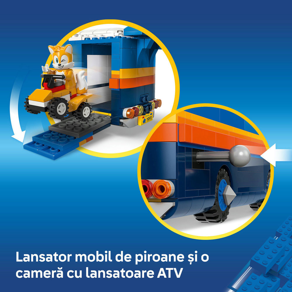 LEGO Sonic The Hedgehog: Camionul de comanda al echipei Sonic 77006, 8 ani+, 747 piese