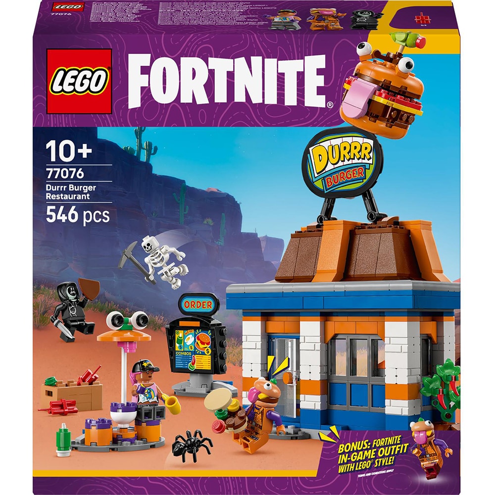 LEGO Fortnite: Restaurantul Durrr Burger 77076, 10 ani+, 546 piese