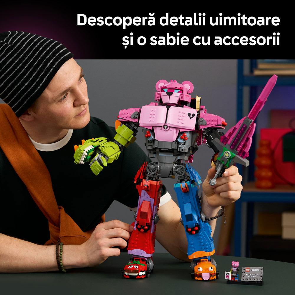 LEGO Fortnite: Mecha Team Leader 77078, 18 ani+, 2503 piese