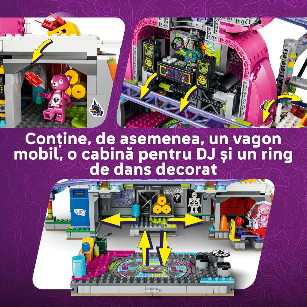 LEGO Fortnite: Rave Cave 77082, 12 ani+, 1963 piese