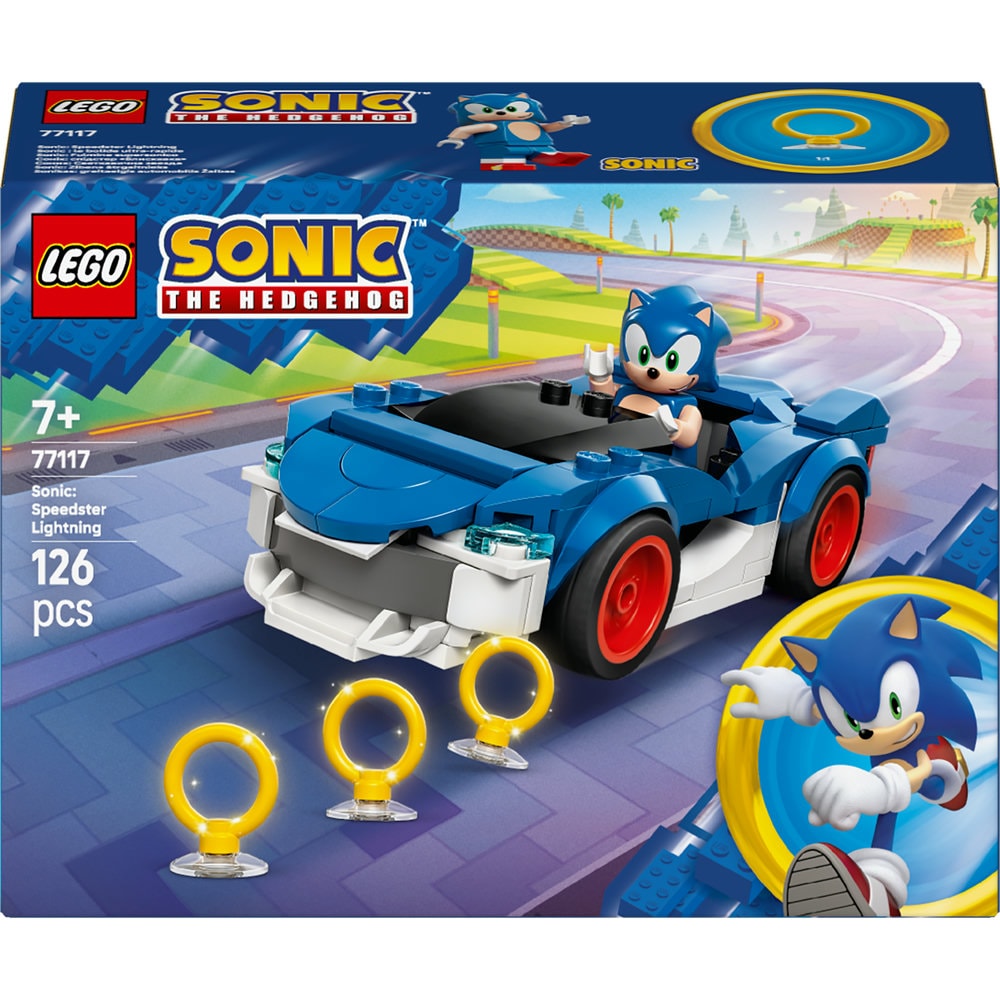 LEGO Sonic The Hedgehog: Speedster Lightning 77117, 7 ani+, 126 piese
