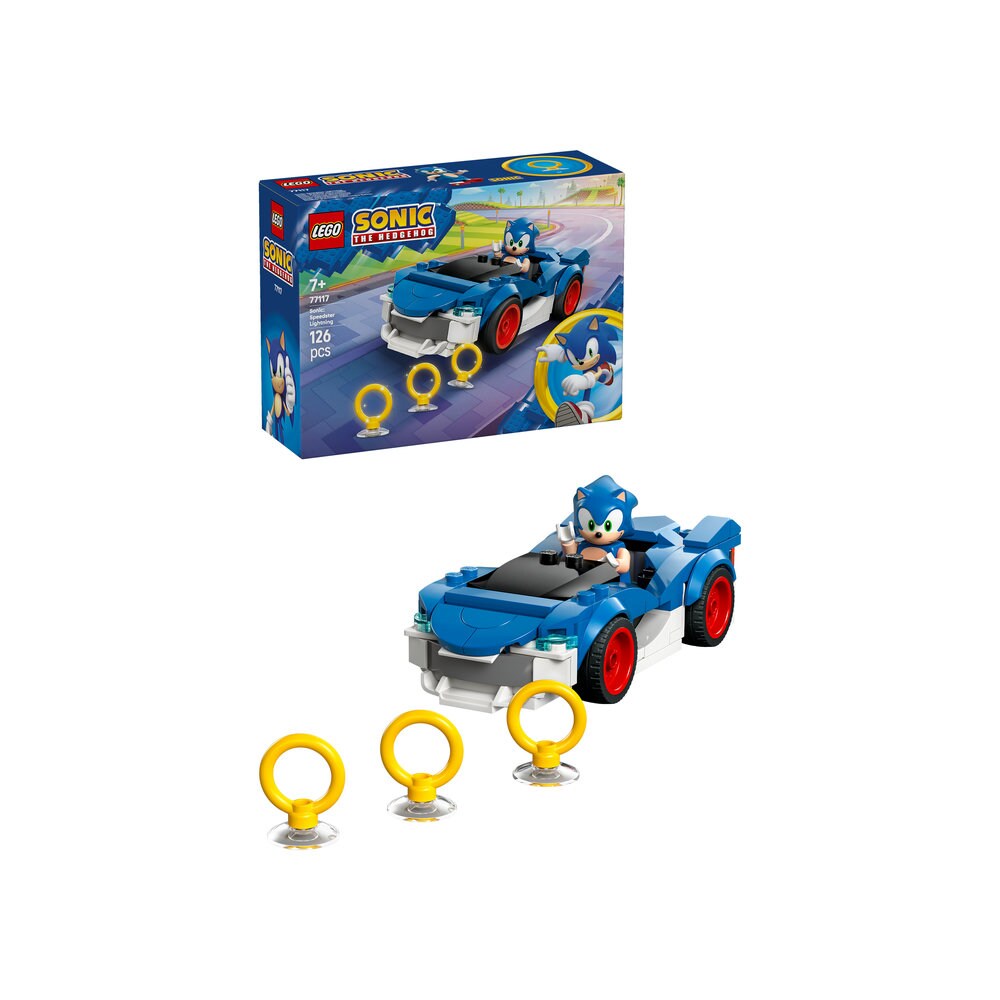 LEGO Sonic The Hedgehog: Speedster Lightning 77117, 7 ani+, 126 piese