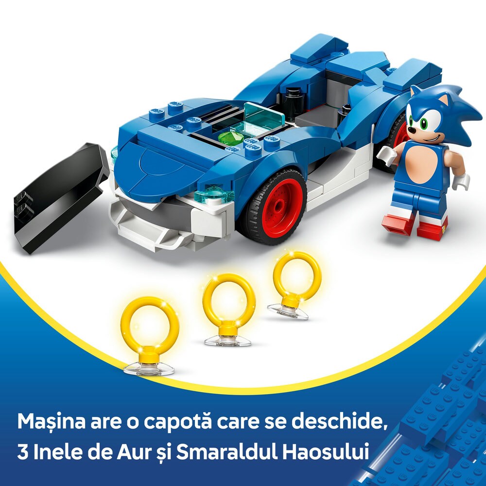 LEGO Sonic The Hedgehog: Speedster Lightning 77117, 7 ani+, 126 piese