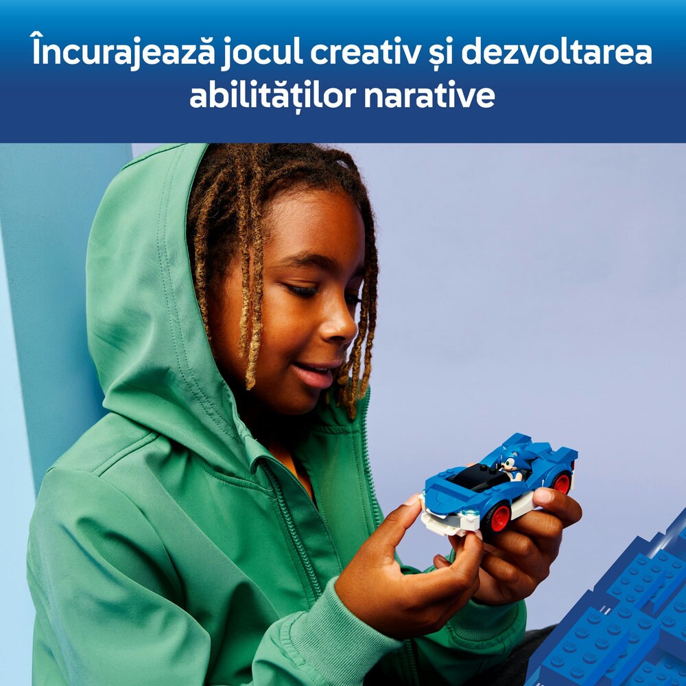 LEGO Sonic The Hedgehog: Speedster Lightning 77117, 7 ani+, 126 piese