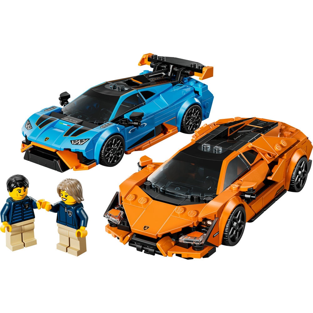 LEGO Speed Champions: Lamborghini Revuelto si Huracan STO 77238, 10 ani+, 607 piese