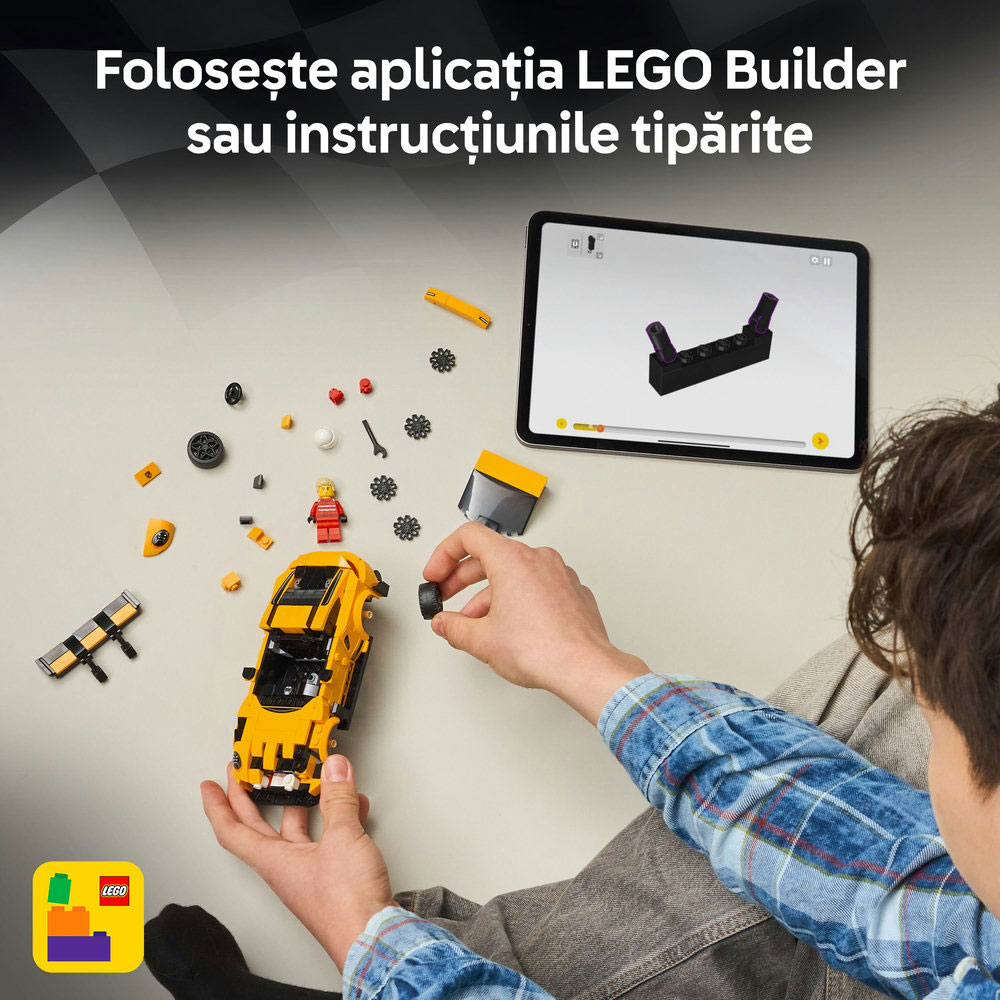 LEGO Speed Champions: Supermasina Porsche 911 GT3 RS 77239, 9 ani+, 348 piese