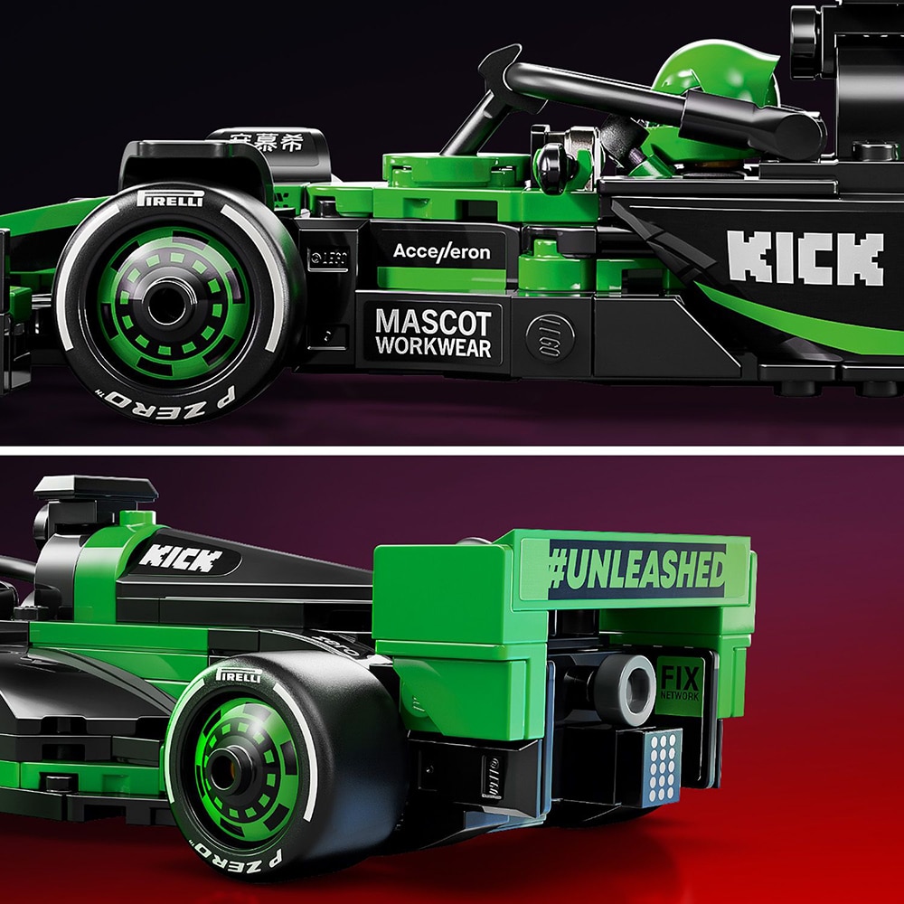 LEGO Speed Champions:  Masina de curse KICK Sauber F1 Team C44 77247, 10 ani+, 259 piese