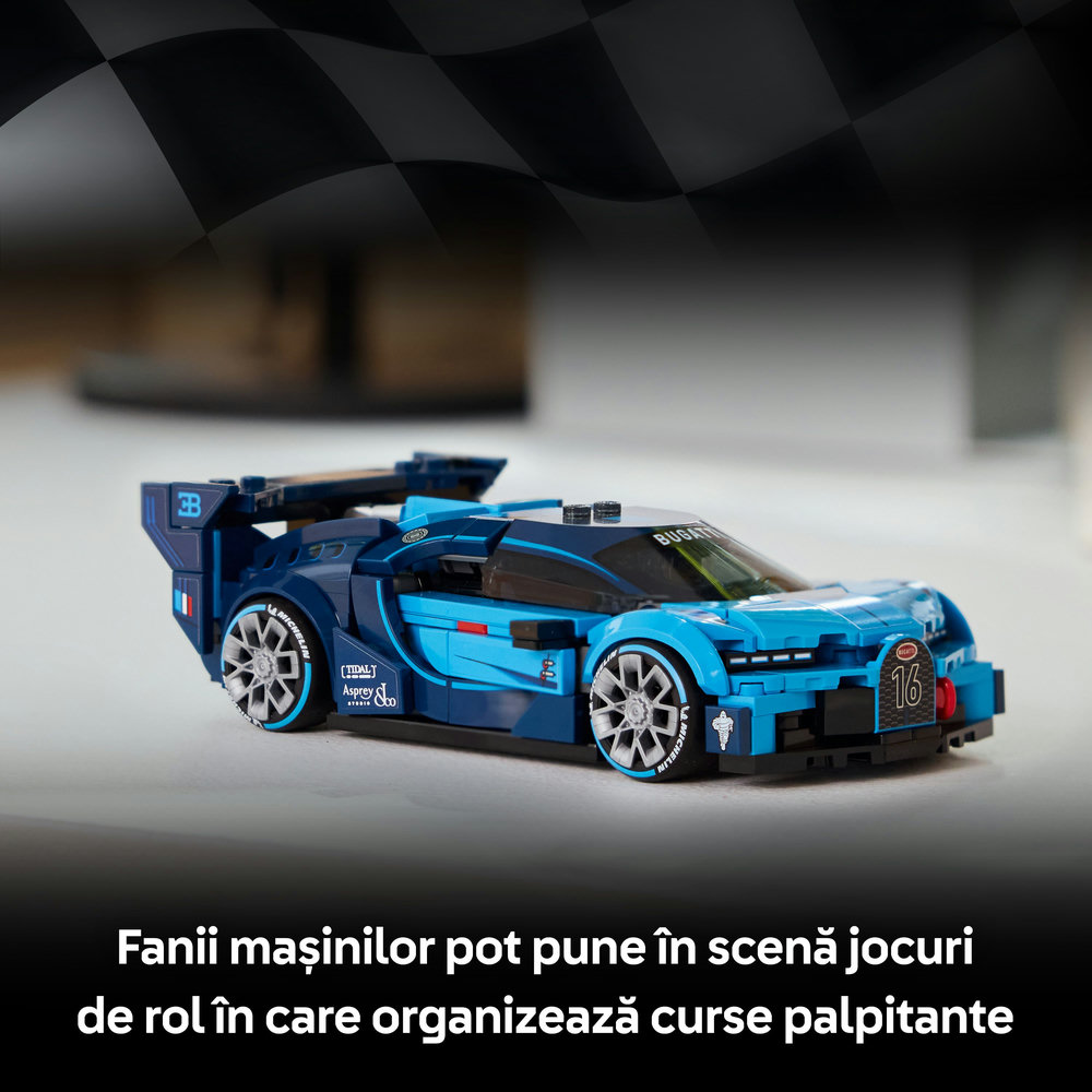 LEGO Speed Champions: Hipermasina sport Bugatti Vision GT 77253, 9 ani+, 284 piese