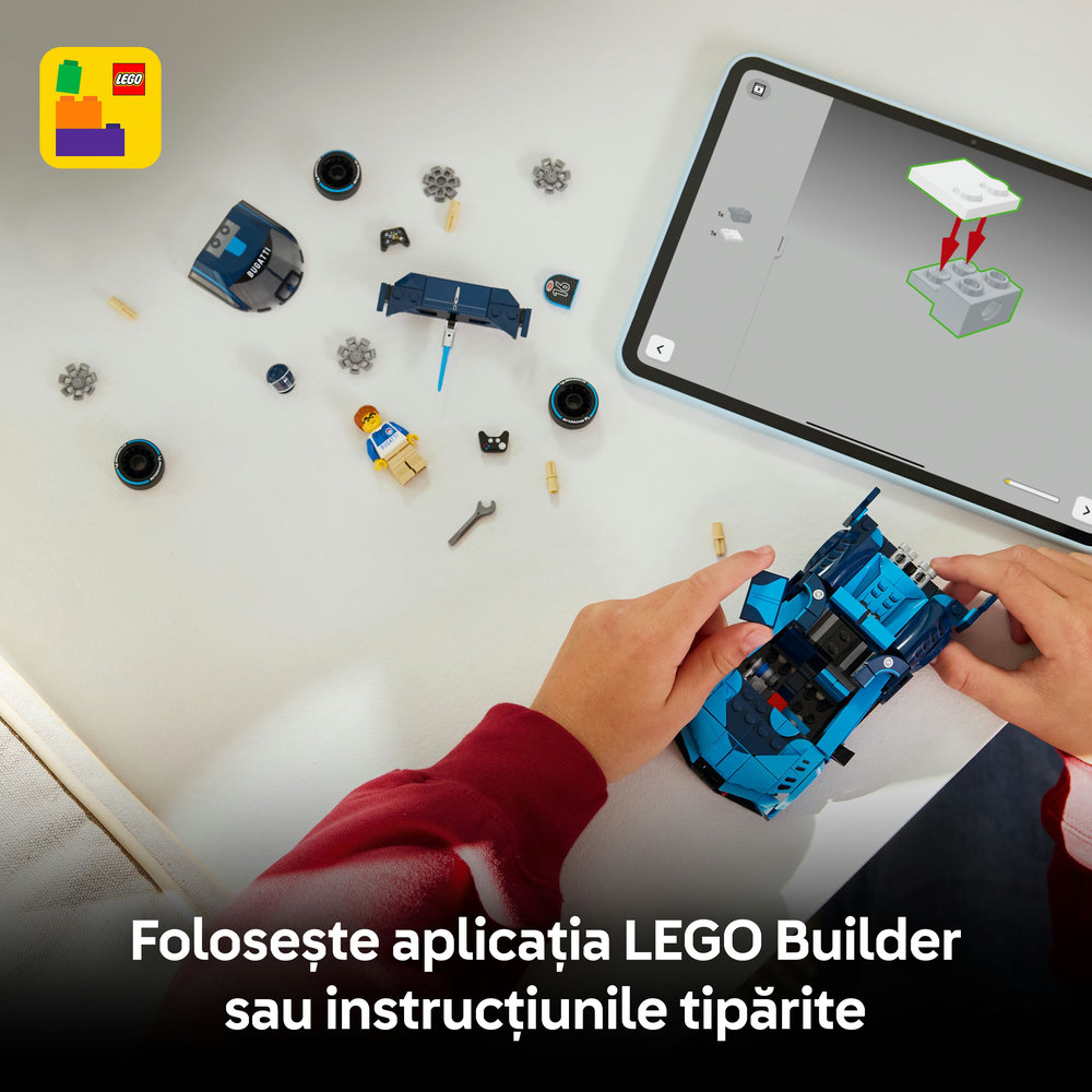 LEGO Speed Champions: Hipermasina sport Bugatti Vision GT 77253, 9 ani+, 284 piese