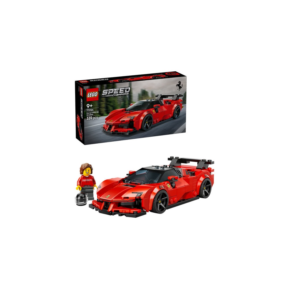 LEGO Speed Champions: Masina de sport Ferrari SF90 XX Stradale 77254, 9 ani+, 339 piese