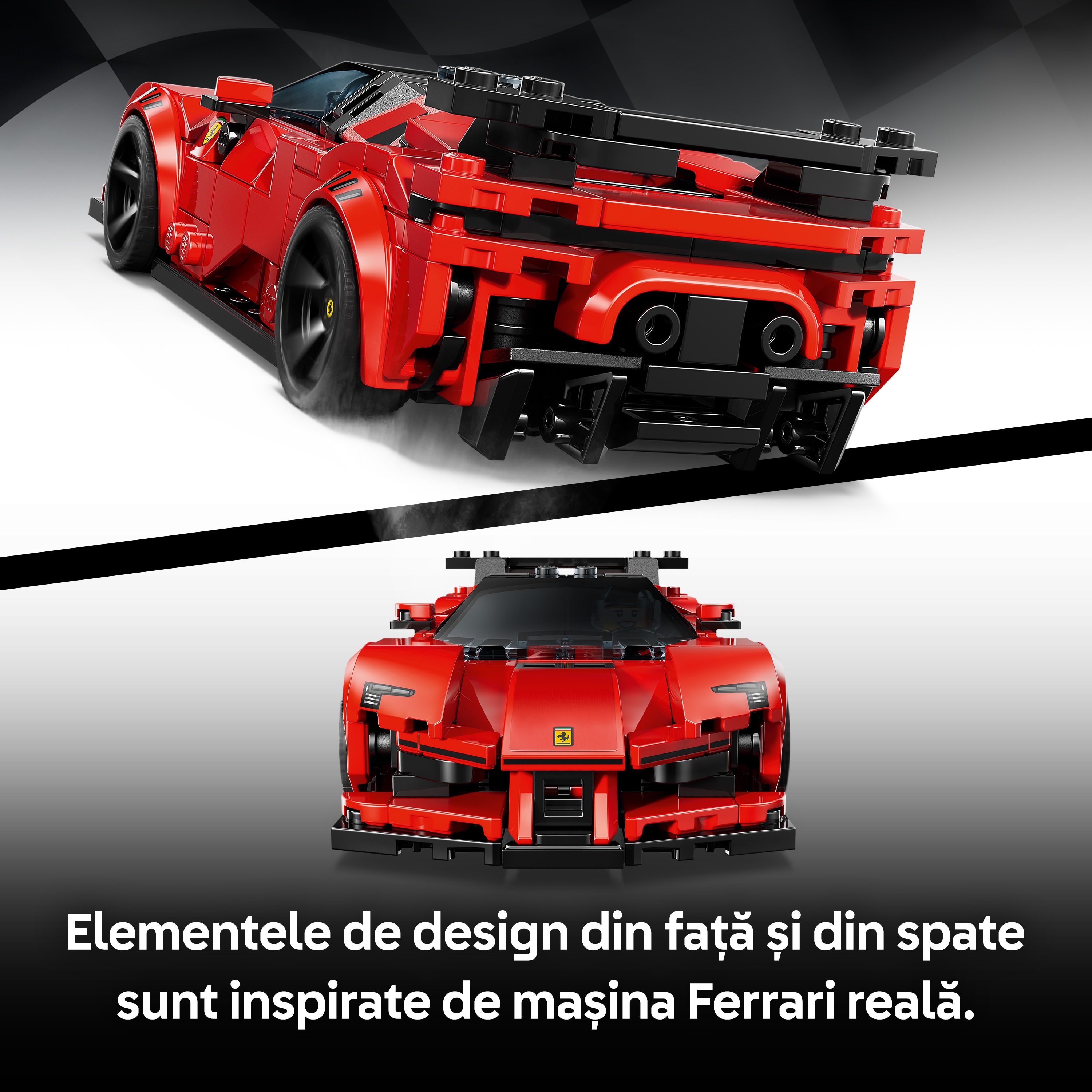 LEGO Speed Champions: Masina de sport Ferrari SF90 XX Stradale 77254, 9 ani+, 339 piese