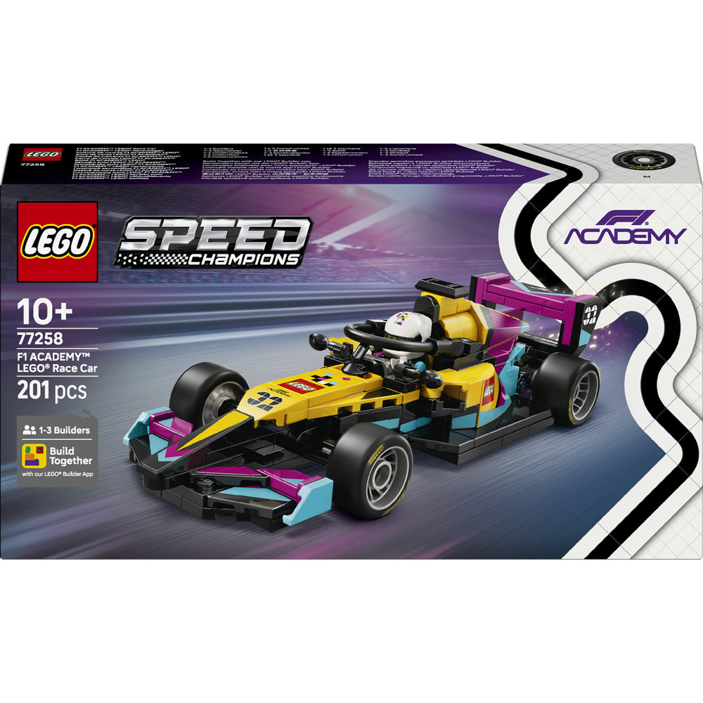 LEGO Speed Champions: Masina de curse LEGO F1 ACADEMY 77258, 10 ani+, 201 piese