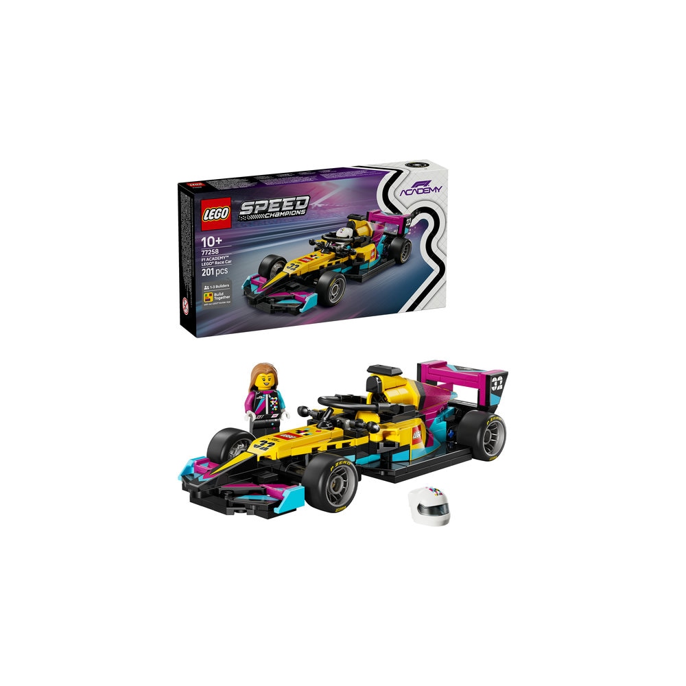 LEGO Speed Champions: Masina de curse LEGO F1 ACADEMY 77258, 10 ani+, 201 piese