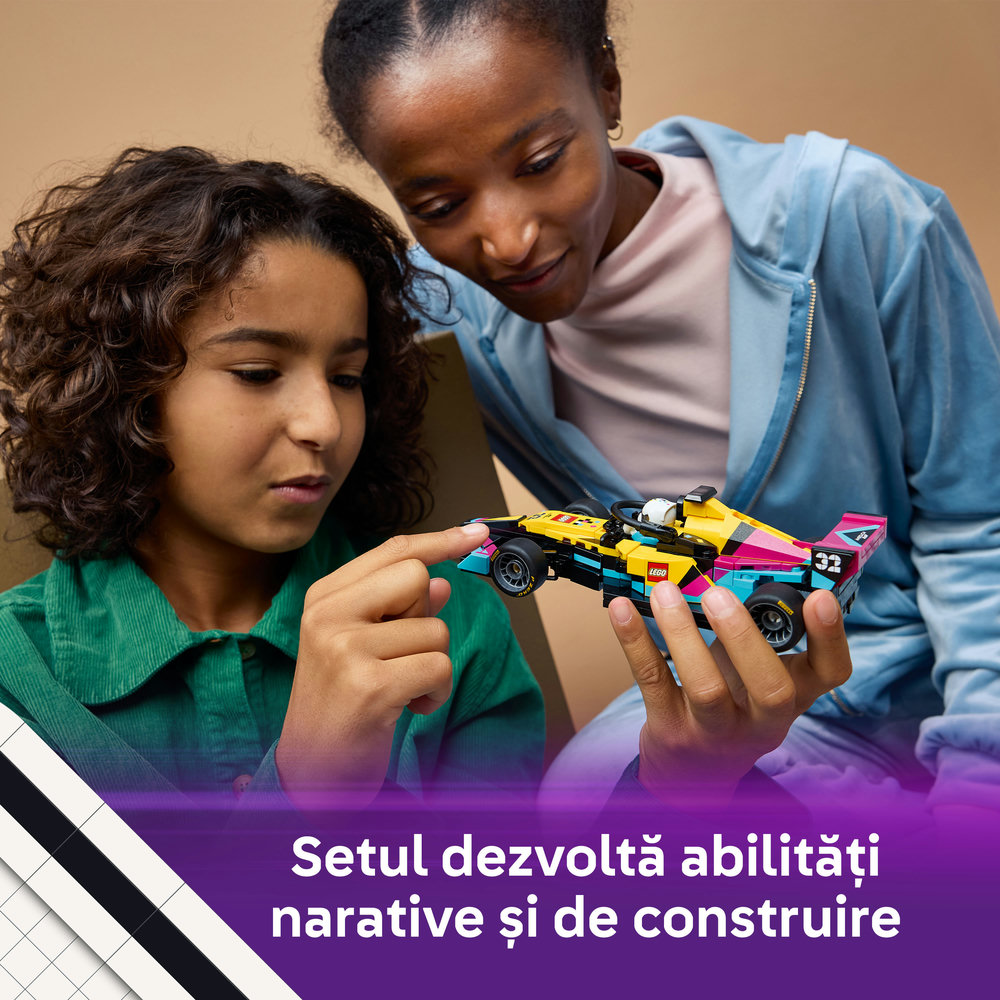 LEGO Speed Champions: Masina de curse LEGO F1 ACADEMY 77258, 10 ani+, 201 piese
