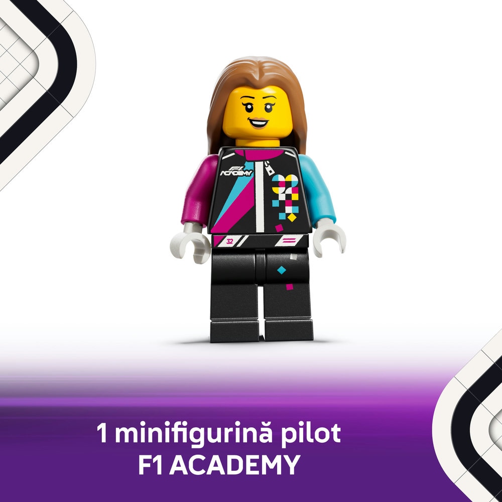 LEGO Speed Champions: Masina de curse LEGO F1 ACADEMY 77258, 10 ani+, 201 piese