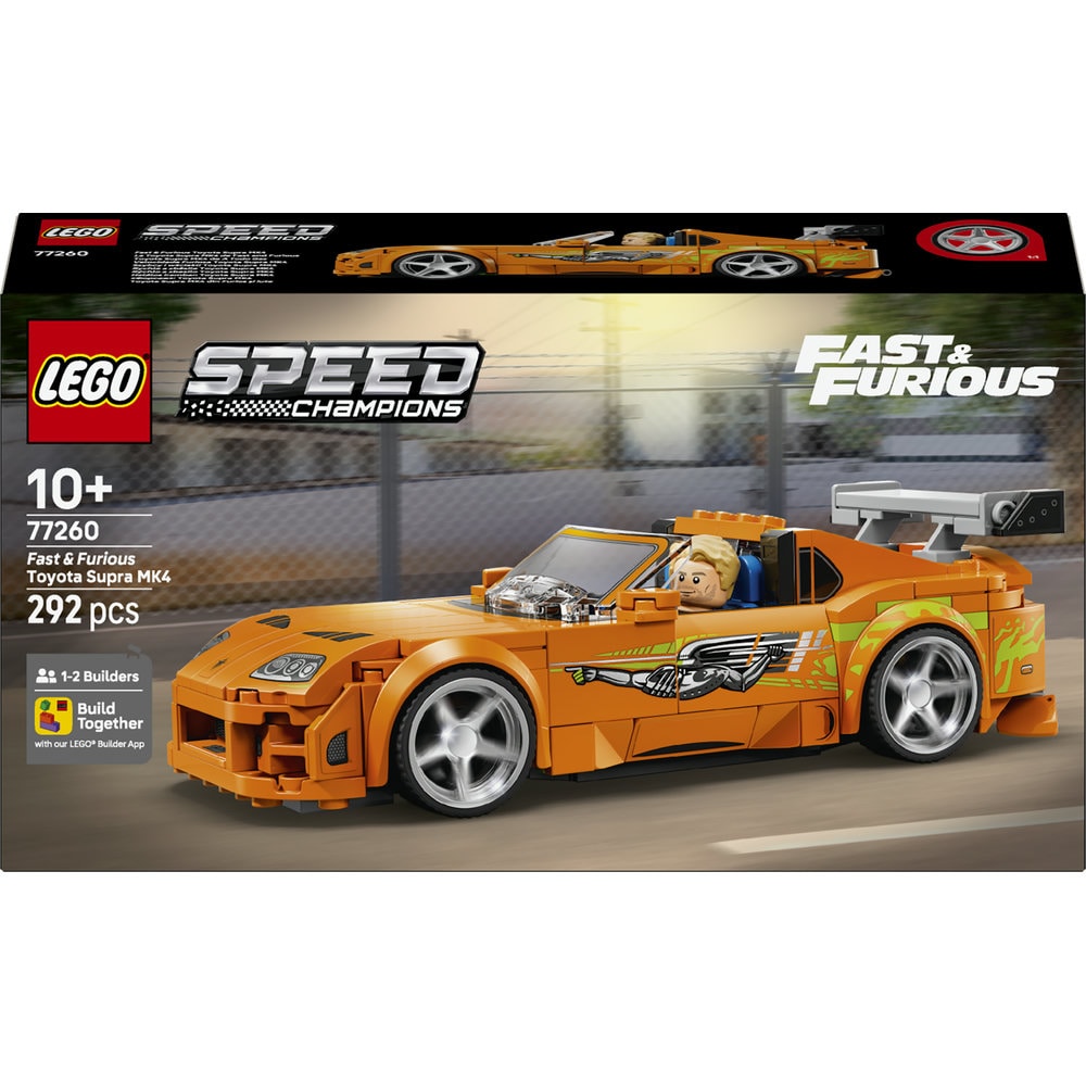 LEGO Speed Champions: Toyota Supra MK4 din Furios si iute 77260, 10 ani+, 292 piese