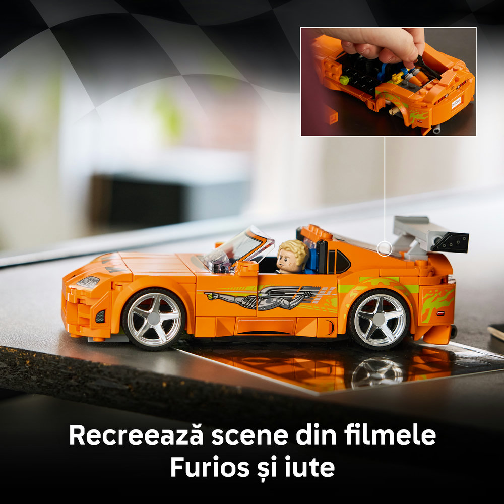 LEGO Speed Champions: Toyota Supra MK4 din Furios si iute 77260, 10 ani+, 292 piese