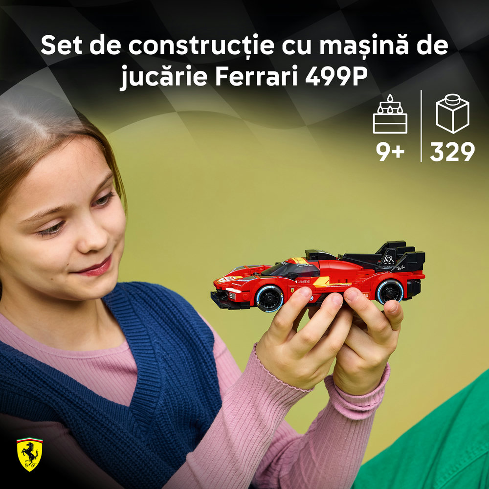 LEGO Speed Champions: Ferrari 499P 77261, 9 ani+, 329 piese
