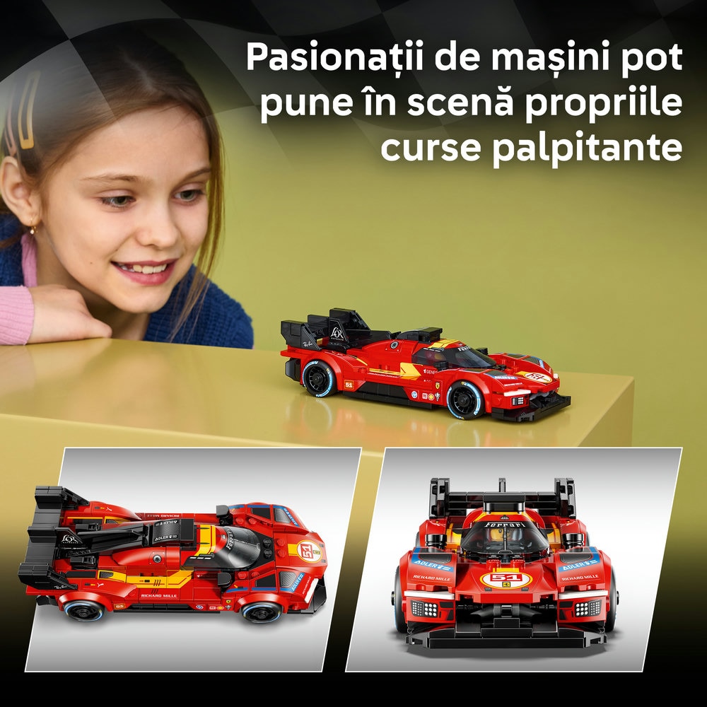 LEGO Speed Champions: Ferrari 499P 77261, 9 ani+, 329 piese