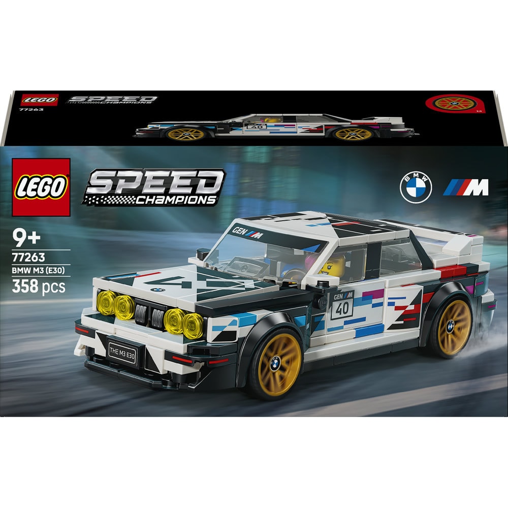 LEGO Speed Champions: BMW M3 (E30) 77263, 9 ani+, 358 piese