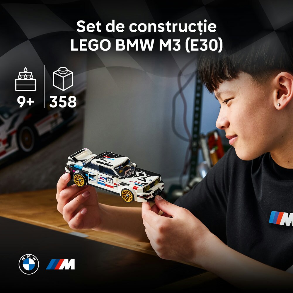 LEGO Speed Champions: BMW M3 (E30) 77263, 9 ani+, 358 piese