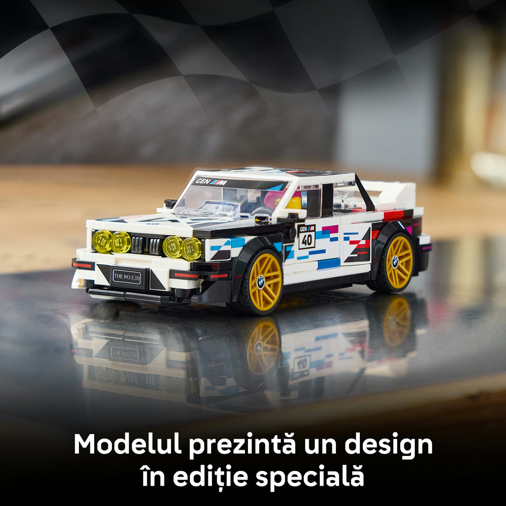 LEGO Speed Champions: BMW M3 (E30) 77263, 9 ani+, 358 piese