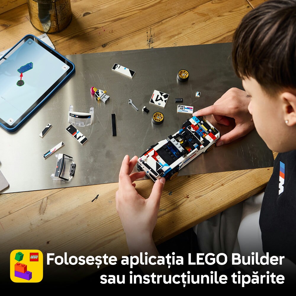 LEGO Speed Champions: BMW M3 (E30) 77263, 9 ani+, 358 piese
