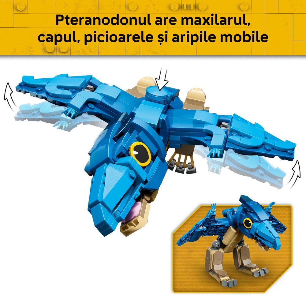 LEGO Jurassic World: Pui de dinozaur - Pteranodon 77977, 7 ani+, 373 piese