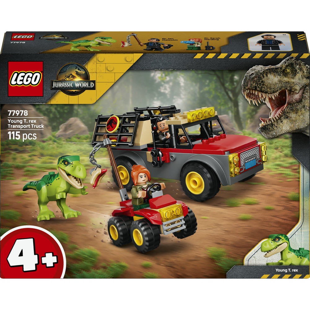 LEGO Jurassic World: Camioneta de transport pentru un tanar T. rex 77978, 4 ani+, 115 piese