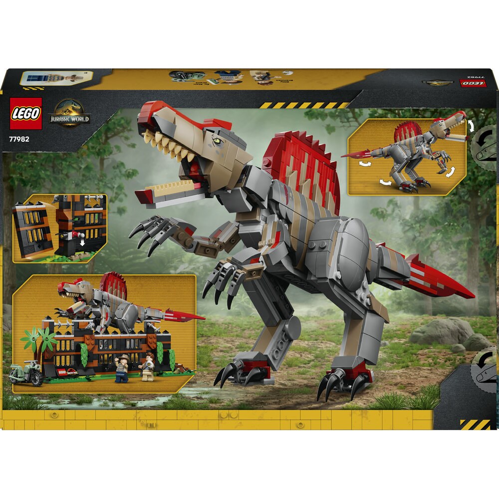 LEGO Jurassic World: Spinosaurus dezlantuit 77982, 9 ani+, 820 piese