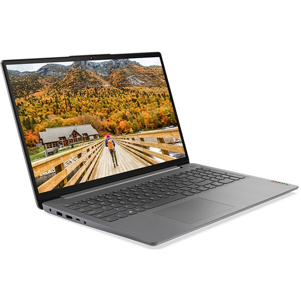 Laptop LENOVO IdeaPad 3 15ALC6, AMD Ryzen 5 5500U pana la 4GHz, 15.6" Full HD, 8GB, SSD 512GB, AMD Radeon Graphics, Free Dos, Arctic Grey