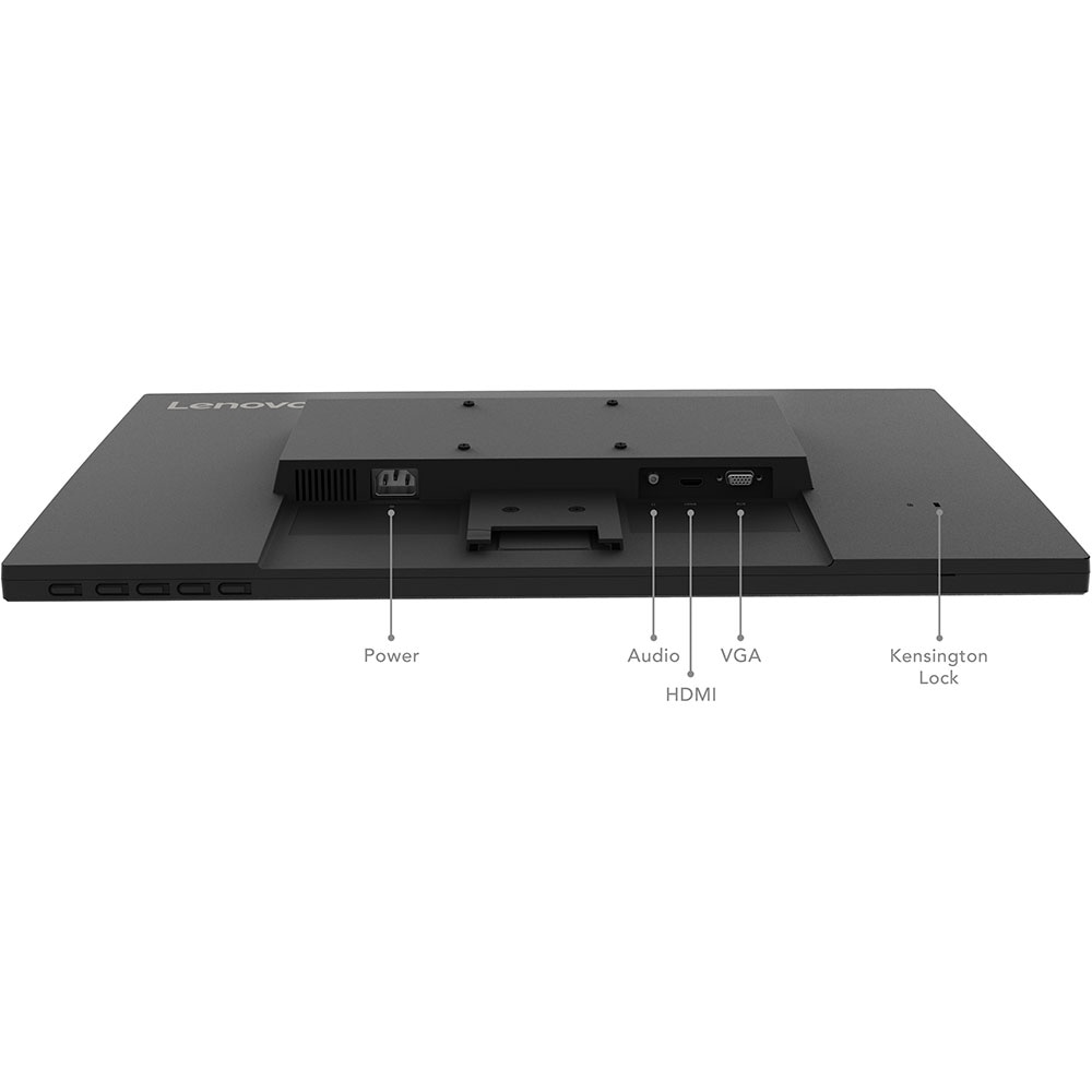 Monitor LED VA LENOVO D27-40, 27", Full HD, 75Hz, AMD FreeSync, negru