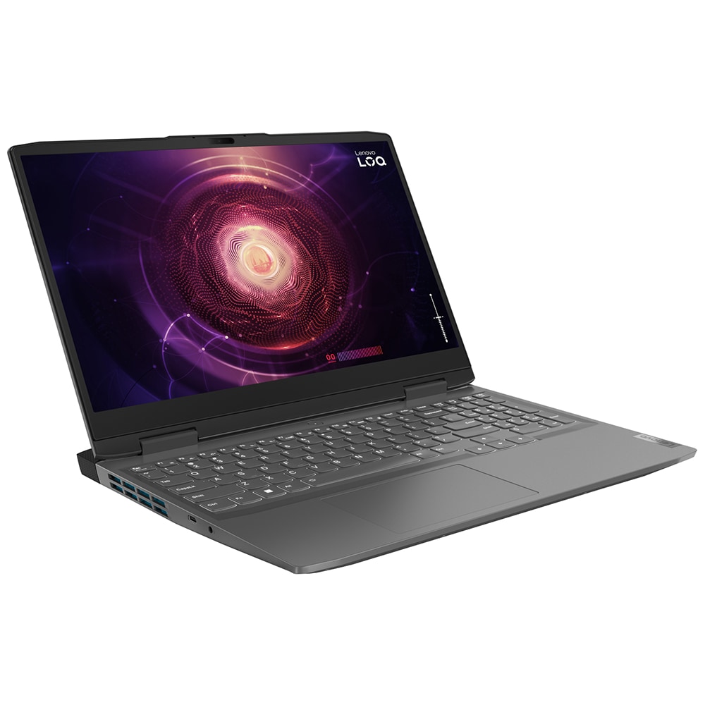 Laptop Gaming LENOVO LOQ 15APH8, AMD Ryzen 5 7640HS pana la 5GHz, 15.6" FHD, 16GB, SSD 512GB, NVIDIA GeForce RTX 4060 8GB, Free DOS, Storm Grey