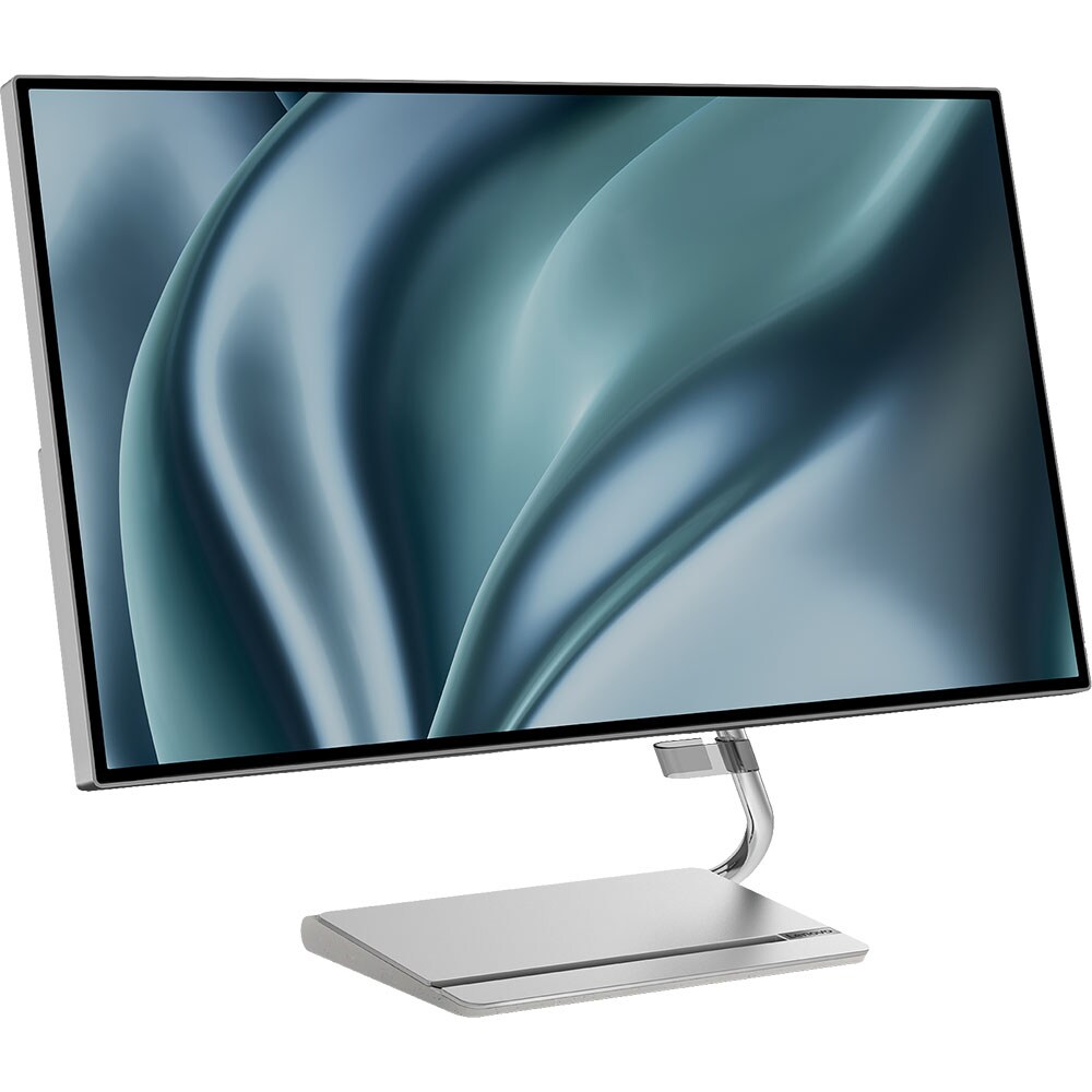 Monitor LED IPS LENOVO Q27h-20, 27", QHD, 70Hz, AMD FreeSync, HDR 10, argintiu