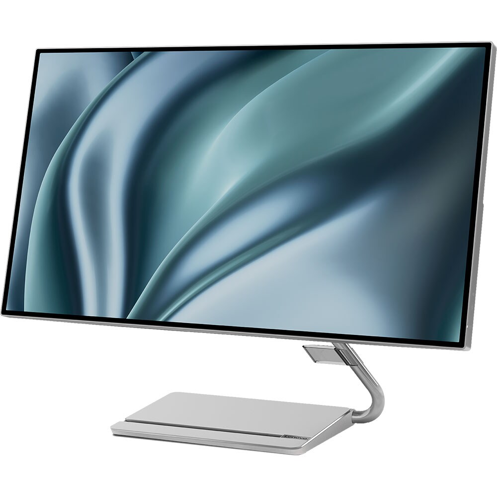 Monitor LED IPS LENOVO Q27h-20, 27", QHD, 70Hz, AMD FreeSync, HDR 10, argintiu