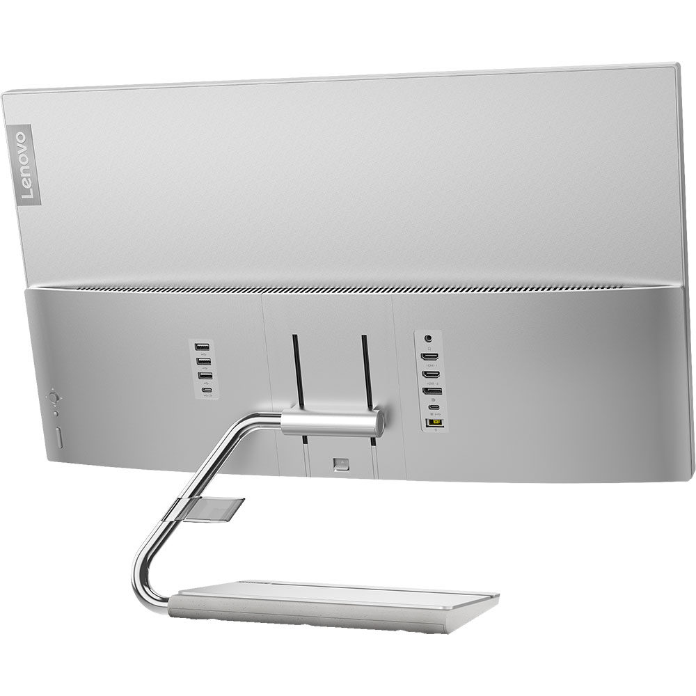 Monitor LED IPS LENOVO Q27h-20, 27", QHD, 70Hz, AMD FreeSync, HDR 10, argintiu