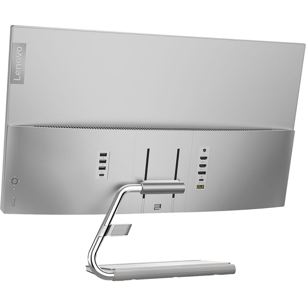 Monitor LED IPS LENOVO Q27h-20, 27", QHD, 70Hz, AMD FreeSync, HDR 10, argintiu
