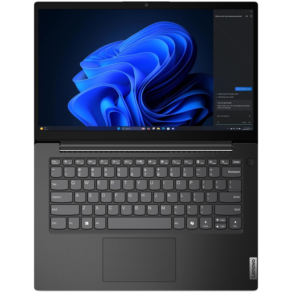 Laptop LENOVO V14 G5 IRL, Intel Core 5 210H pana la 4.8GHz, 14" FHD, 16GB, SSD 512GB, Intel Graphics, Free Dos, negru