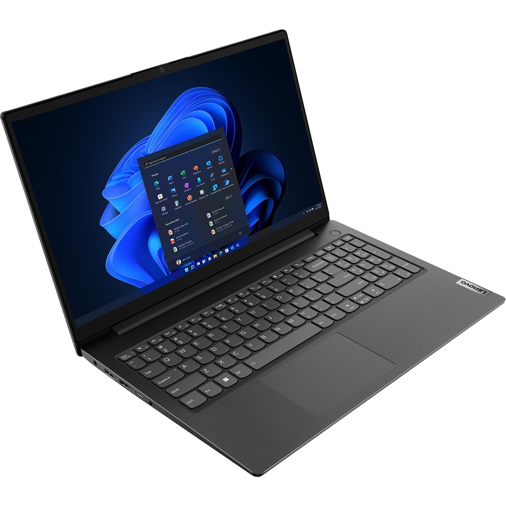 Laptop LENOVO V15 G4 ABP, AMD Ryzen 7 7730U pana la 4.5GHz, 15.6" FHD, 16GB, SSD 512GB, AMD Radeon Graphics, Windows 11 Pro, negru