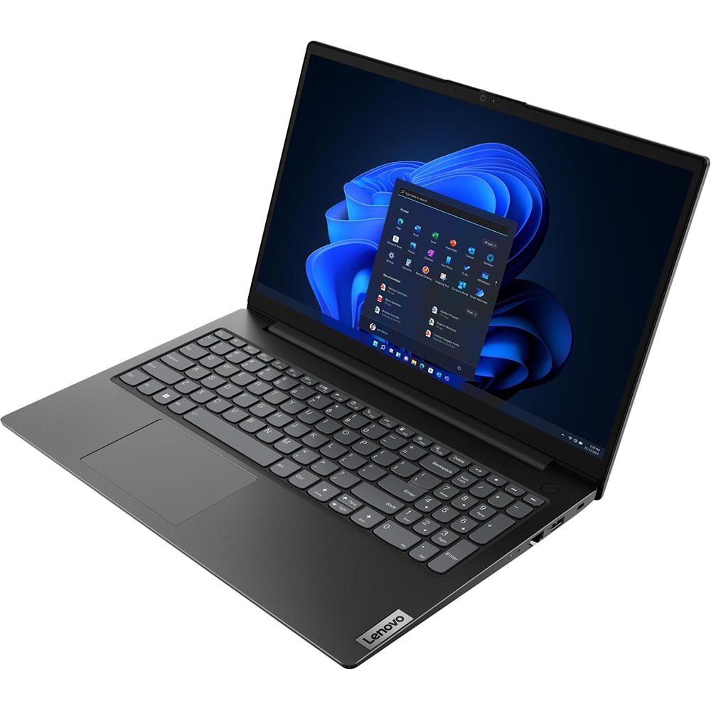 Laptop LENOVO V15 G4 ABP, AMD Ryzen 7 7730U pana la 4.5GHz, 15.6" FHD, 16GB, SSD 512GB, AMD Radeon Graphics, Windows 11 Pro, negru