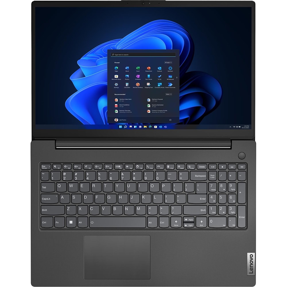 Laptop LENOVO V15 G4 ABP, AMD Ryzen 7 7730U pana la 4.5GHz, 15.6" FHD, 16GB, SSD 512GB, AMD Radeon Graphics, Windows 11 Pro, negru