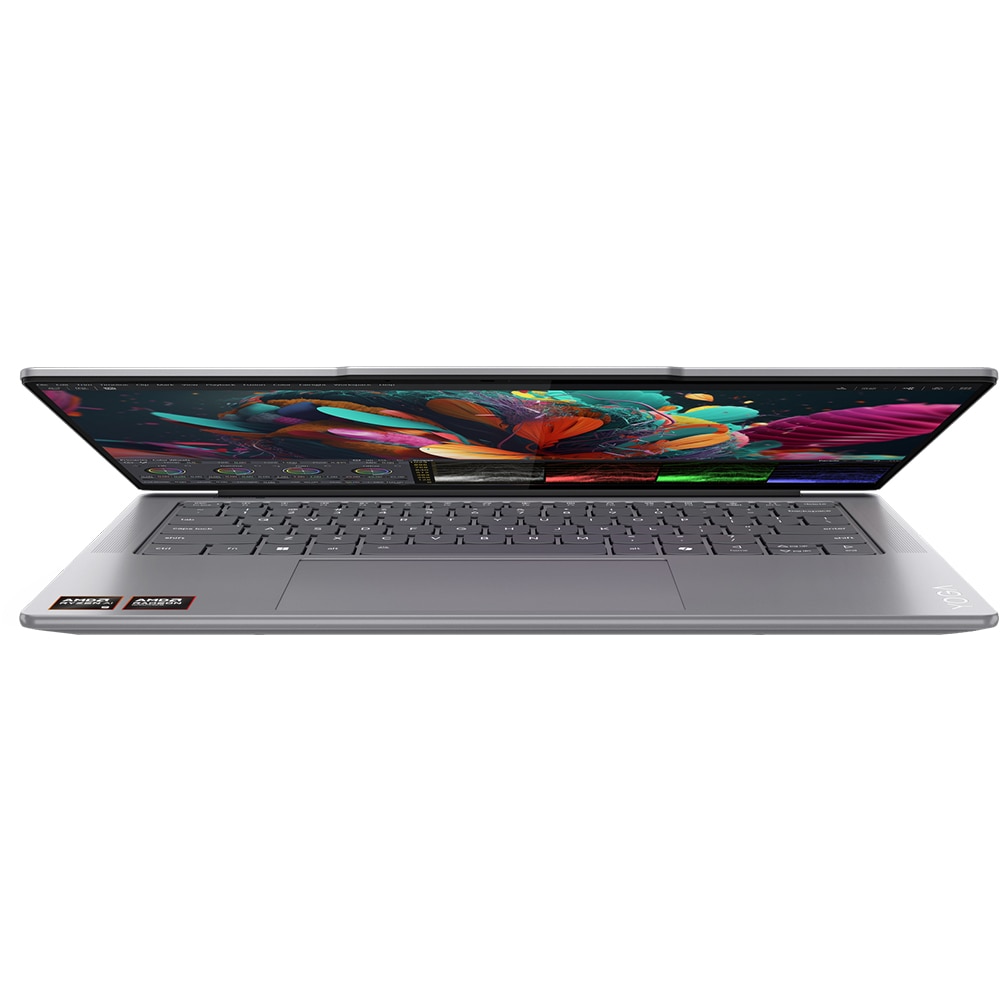 Laptop LENOVO Yoga Pro 7 14ASP9, AMD Ryzen AI 9 365 pana la 5.0GHz, 14.5" 2.8K, 32GB, 1TB, AMD Radeon 880M, Free DOS, Luna Grey