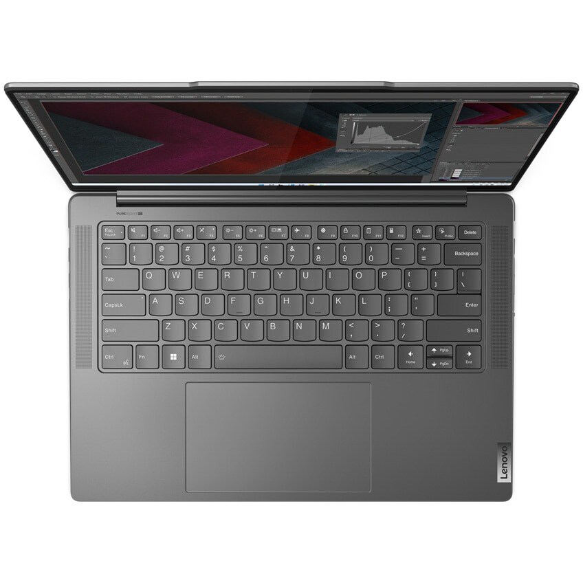 Laptop LENOVO Yoga Pro 7 14IRH8, Intel Core i5-13500H pana la 4.7GHz, 14.5" 2.5K, 32GB, SSD 1TB, Intel Iris Xe Graphics, Free DOS, Storm Grey