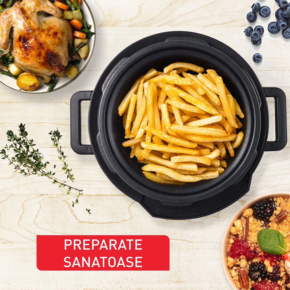 Accesoriu pentru prajit TEFAL Turbo Crisp LF101810, argintiu-negru