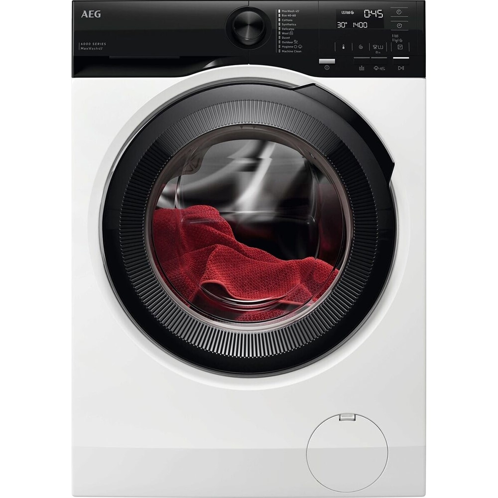 Masina de spalat rufe frontala AEG Seria 6000 LFR6G944GE, 9 kg, 1400rpm, Clasa A, alb