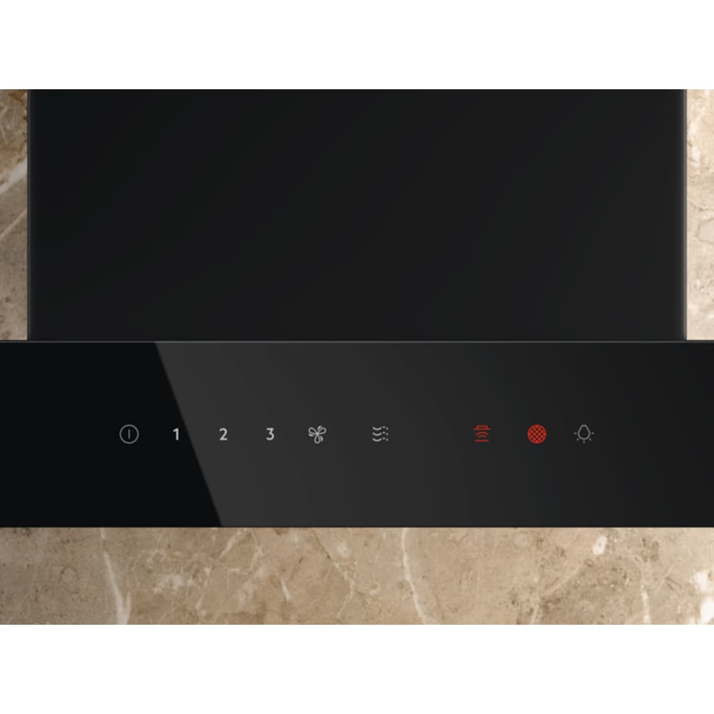 Hota decorativa ELECTROLUX LFT819K, 1 motor, 730 m3/h, L 90 cm, negru mat