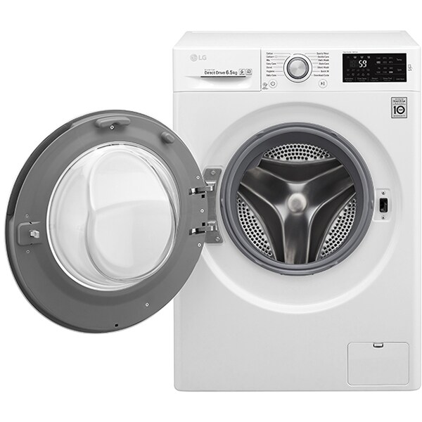 Masina de spalat rufe frontala LG F2J5WN4W, 6 Motion DD, 6.5kg, 1200rpm, Clasa A+++, alb