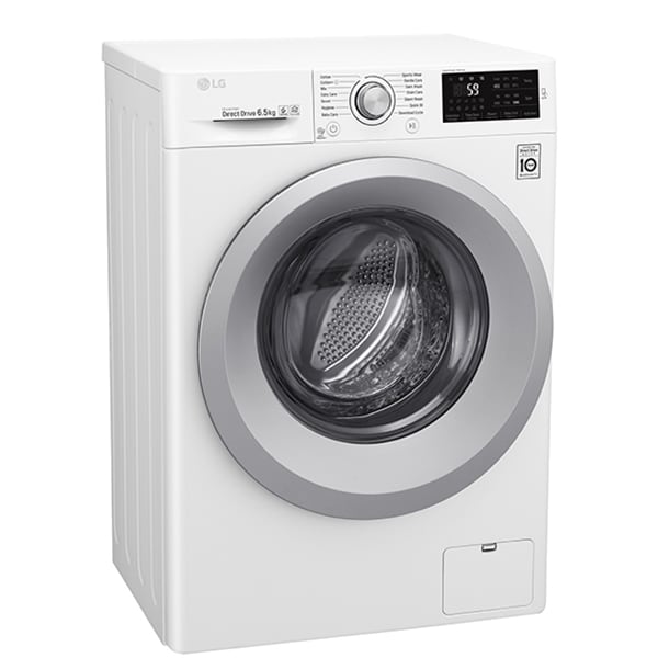 Masina de spalat rufe frontala LG F2J5WN4W, 6 Motion DD, 6.5kg, 1200rpm, Clasa A+++, alb