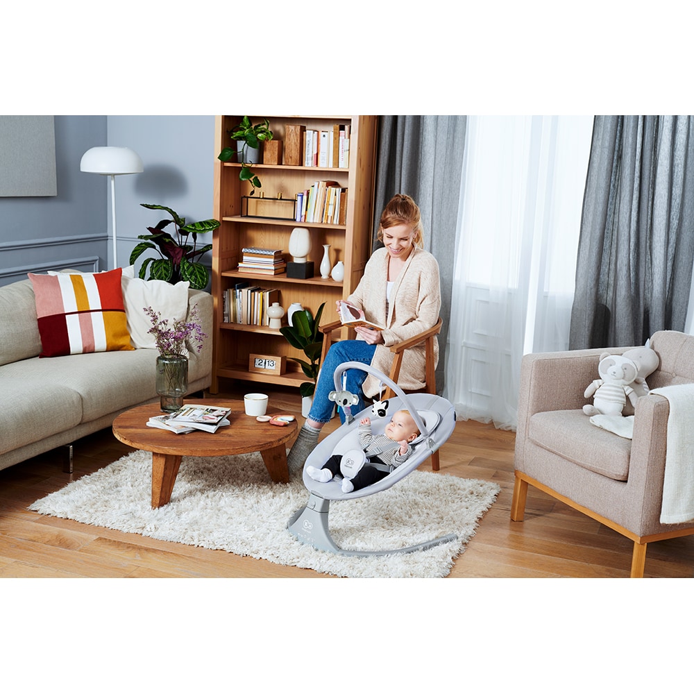 Leagan 2in1 KINDERKRAFT Luli KKBLULIGRY0, 6 luni+, gri